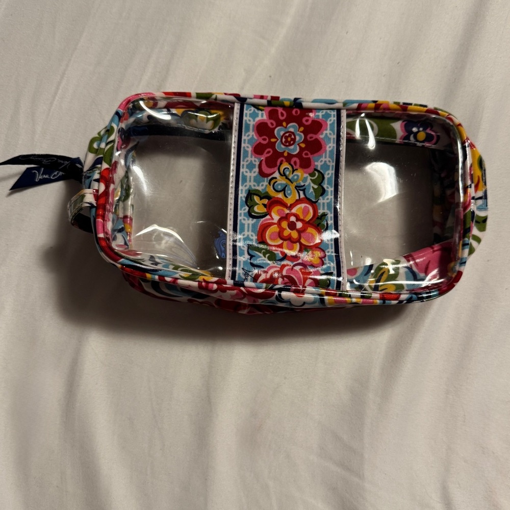 Floral Clear Cosmetic Bag